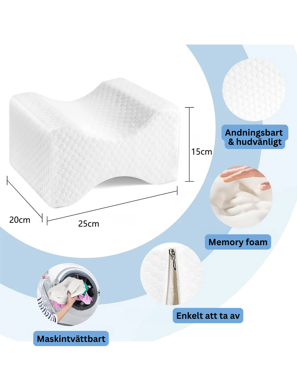 Ergo Max – Knäkudde för sidosömn